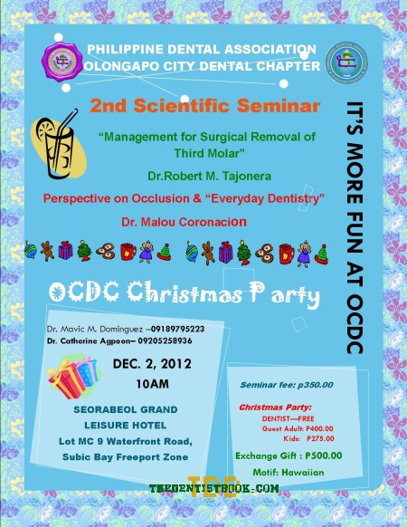 OCDC 2nd Scientific Seminar & Christmas Party