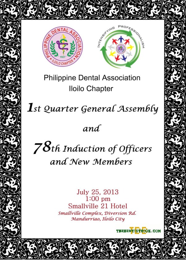 PDA Iloilo Chapter 1st Quarter General Assembly and Induction of Officers and New Members - TheDentistBook.Com