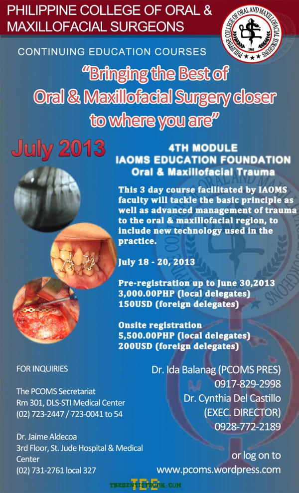 Philippine College of Oral and Maxillofacial Surgeons 4th module - thedentistbook.com