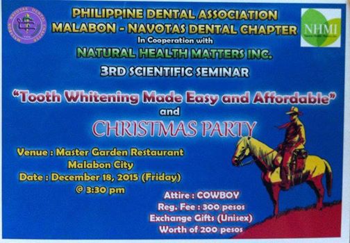 PDA Malabon Navotas Dental Chapter 3rd Scientific Seminar 