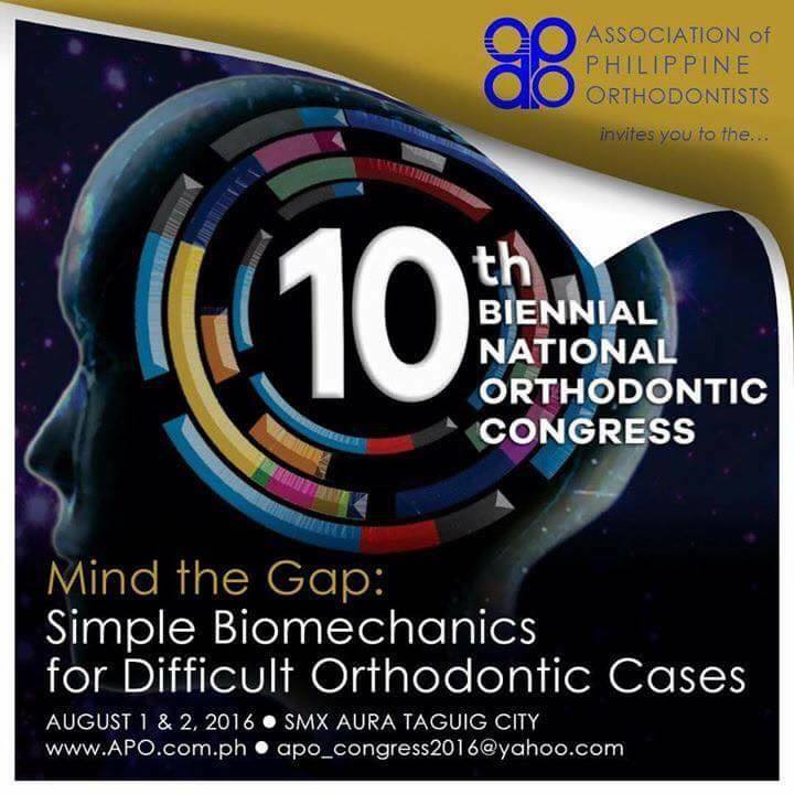10th Biennial National Orthodontic Congress page 1