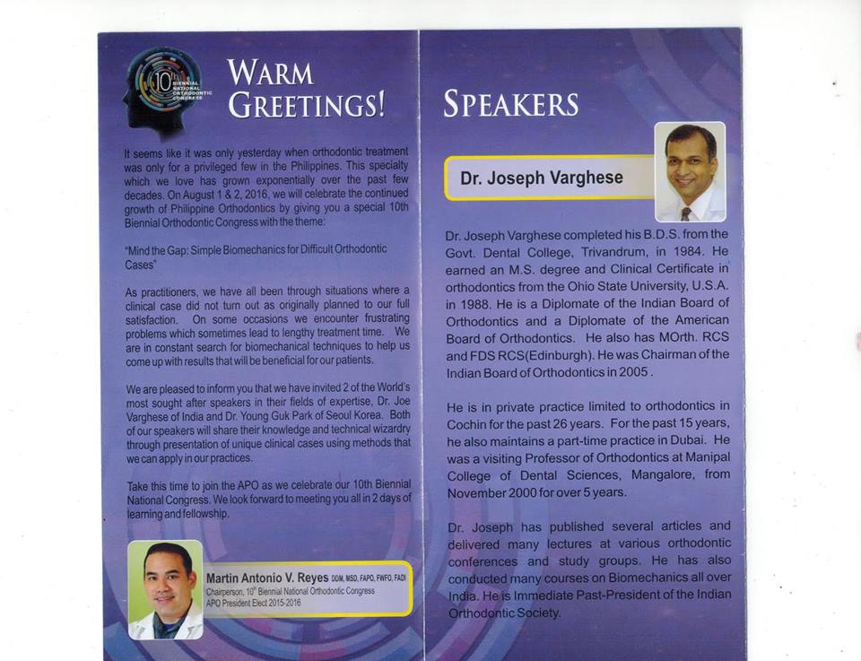 10th Biennial National Orthodontic Congress page 4